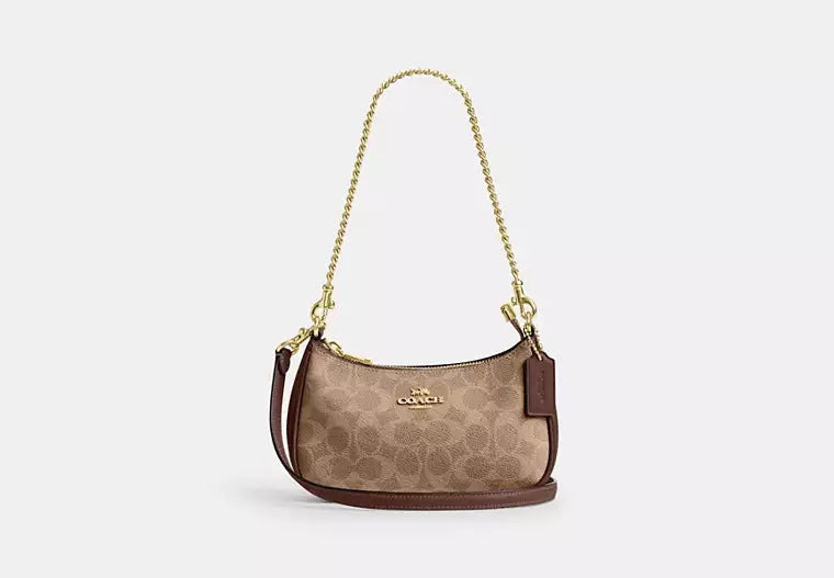 COACH Mini Crossbody Bag In Signature Canvas