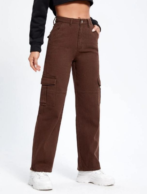 Combo of 2 Jeans (Cargo + High Waist Knee Cut Denim)