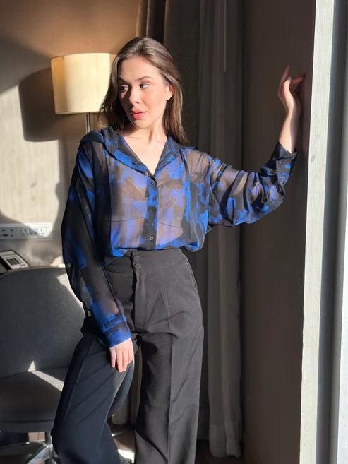 Dual Shade Georgette Shirt