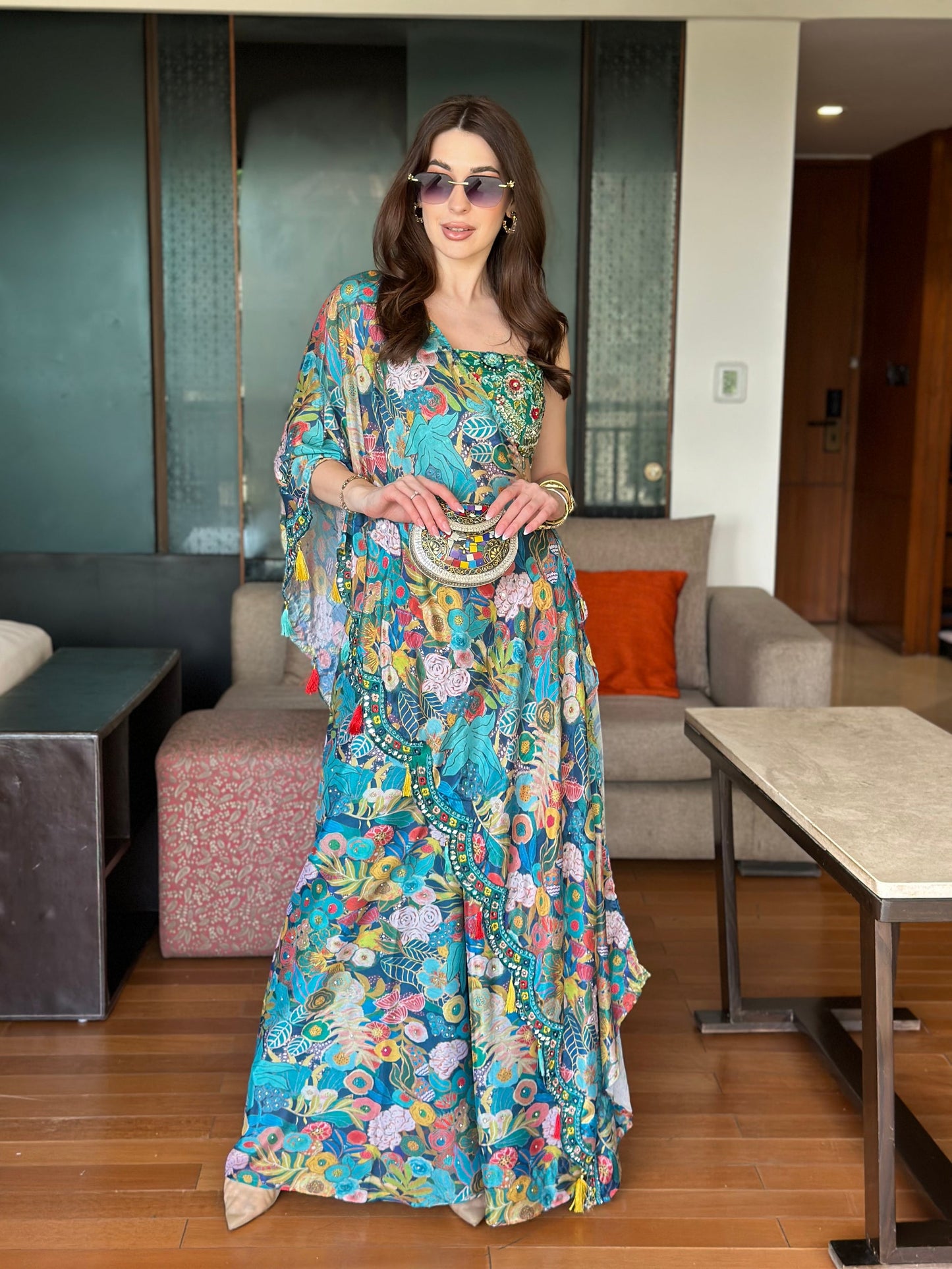 Abstract Printed Festival Fusion Co-ordinates